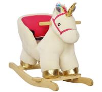 AIYAPLAY Rocking Horse Ride on Unicorn with Realistic Sound, none