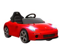 AIYAPLAY RUF GT Licensed Electric Car for Kids, 12V Kids Ride on Car with Suspension System, Remote Control, Music, Horn, USB, Slow Start and Safety Belt for 3-5 Years Old Boys and Girls, Red