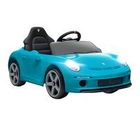 AIYAPLAY RUF GT Licensed Electric Car for Kids, 12V Kids Ride on Car with Suspension System, Remote Control, Music, Horn, USB, Slow Start and Safety Belt for 3-5 Years Old Boys and Girls, Blue