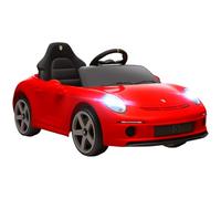 AIYAPLAY RUF GT Licensed Electric Car for Kids, 12V Kids Ride on Car with Suspension System, Remote Control, Music, Horn, USB, Slow Start and Safety Belt for 3-5 Years Old Boys and Girls, Red
