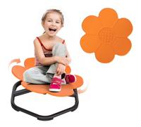 AIYAPLAY Sensory Spinning Chair for Autism Kids Toddler Swivel Chair Orange | for Autistic ADHD, Sensory Toys, Training Balance & Coordination, Sit and Spin Equipment, Metal Base, Anti-Slip Seat