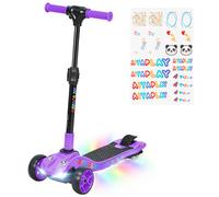 AIYAPLAY Three-Wheel Foldable Electric Scooter for Kids Aged 6-10 Years, Safe & Fun Ride with Durable Design, Purple Aosom UK