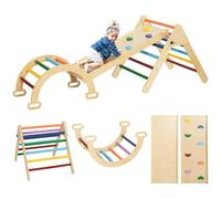 AIYAPLAY Toddler Climbing Frame 5 In 1 for Kids 18-48 Months Multicoloured
