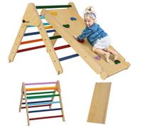 AIYAPLAY Toddler Climbing Frame, Wooden Indoor Pikler Triangle Set