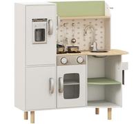 AIYAPLAY Toy Kitchen Playset Play Kitchen with Phone Ages 3-6 Years White