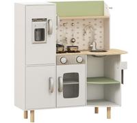 AIYAPLAY Toy Kitchen Playset Play Kitchen with Phone Ages 3-6 Years White