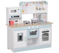AIYAPLAY Toy Kitchen with Hob Sound Light Coffee Machine for Boys and Girls