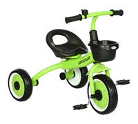 AIYAPLAY Trike for 2-5 Years Old, Kids Tricycle with Adjustable Seat, Basket, Bell Green