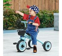 AIYAPLAY Trike for 2-5 Years Old, Kids Tricycle with Adjustable Seat, Basket in Blue AIYAPLAY Blue