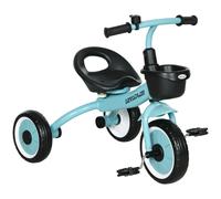 AIYAPLAY Baby Trike, Toddler Tricycle with Adjustable Seat, Basket, Bell, Kids Tricycle for 2-5 Years Old, Blue