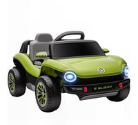 AIYAPLAY Volkswagen E-Buggy Licensed Electric Car for Kids, 12V Kids Electric Ride on with Remote Control, Suspension, Slow Start, LED Lights, USB, Music, Horn, for Ages 3-6 Years, Green