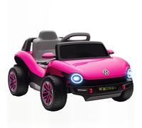 AIYAPLAY Volkswagen Licensed Kids Electric Car with Remote Control for Ages 3-6 Years, Pink