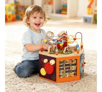 AIYAPLAY Wooden Activity Cube, 8 in 1 Baby Activity Cube Toys for 18M+ AIYAPLAY Multicolor