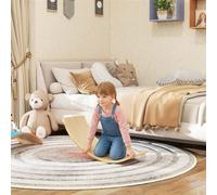 AIYAPLAY Wooden Balance Board for Kids, Wobble Board with Felt in Blue AIYAPLAY Blue