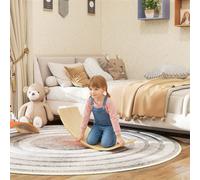 AIYAPLAY Wooden Balance Board for Kids, Wobble Board with Felt in Orange AIYAPLAY Orange