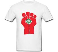 AIYAYO BAG Gonzo Fist T Shirt for Men White XL