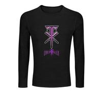 AIYAYO BAG Men's Cool The Undertaker Classical Symbol Cool Long Sleeve Summer T-Shirt XL Black