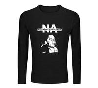 AIYAYO BAG Men's Negative Approach - Harcore Punk 80'S Vintage Retro Long Sleeve Fashion T Shirts M Black