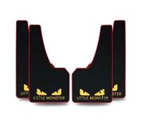 Aiydachy 4 pcs Soft Material Automotive Fender Car Mud Flaps Universal Fit Black Splash Guards Rubber mud Guard No Collision Universal 43.5cm23cm0.5cm (LM)