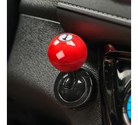 Aiydachy Push Start Button Cover,Car Joystick,Car Push to Start Button Rocker,Joystick Car Starter Protector,Metal Ball-bar Automotive One-Touch Push to Start Accessorie（Red）