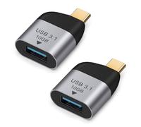 AIYEEN 10Gbps USB C to USB Adapter, USB C Male to USB 3.1 Female Adapter OTG Converter Compatible with iPhone15/16, MacBook Pro/Air22/23, PC, Laptop, Dell XPS and More Type-C Devices (2 Pack)
