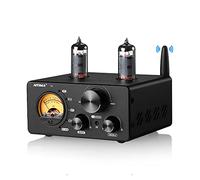 AIYIMA T9 TPA3250 200W Bluetooth DAC Stereo Tube Amplifier with VU Meter | 2.0/2.1 Hi-Fi Class D Amplifier,Treble/Bass Control,Optical&Coaxial Inputs,Subwoofer Output for Home Audio&Bookshelf Speakers