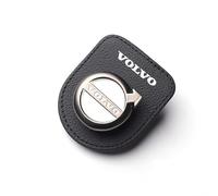 AIYING Leather, Car Sunglasses Holder, Car Sun Visor Glasses Clip, Ticket Card Clip, Interior Decoration Accessories, For Volvo XC60 S40 S60 S90 XC40 XC70 XC90 V40 V60 V90 S80 S80L,bla-ck