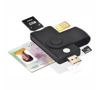 Aiyingmei CAC Smart Card Reader, 5 in 1USB SIM/SD/TF/ID/IC Card Adapter Compatible with Windows, Linux/Unix, MacOS X
