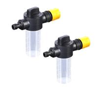 AIYINIY 2Pcs Garden Foam Water Sprayer 100ML ABS Plastic Spray Valve Car Wash & Garden Accessory (Black + Yellow)