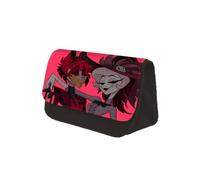 AIYINIY Hazbin Hotel Pencil Bag Anime Pencil Case Alastor/Angel Dust/Charlie/Lucifer Large Capacity Double Stationery Case Student Pen Pouch Bag Pencil (Type 6, 13 * 7.5 * 22cm)