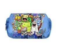 AIYINIY My Singing Monsters Pencil Case Cartoon Game Print Pencil Box Large Capacity Pen Bag Students Stationery Bag for Student Teen (Type 6, 21x7.5x10CM)