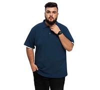 AIYINO Men's Big and Tall Polos Classic Fit Short Sleeve Soft Cotton Polo Shirt (2X-Large Navy)