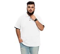 AIYINO Men's Big and Tall Polos Classic Fit Short Sleeve Soft Cotton Polo Shirt (2X-Large White)