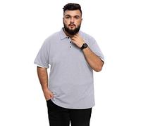 AIYINO Men's Big and Tall Polos Classic Fit Short Sleeve Soft Cotton Polo Shirt (X-Large Light Grey)