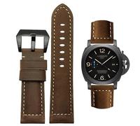 AIYIRUO Watch Strap, Watch Band Vintage Leather Replacement Strap, Strap for Watches, Genuine Leather Replacement Strap 20mm 22mm 24mm 26mm for Panerai