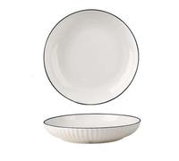 AIYoo Ceramic Dessert Plates Set of 2,9in Salad Appetizer Plate for Kitchen,Food Serving Dinner Plates for Cake Snacks Side Dish,Round Porcelain Dining Set