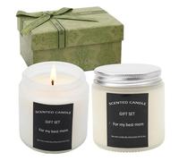 AIYoo Scented Candles Gift Set for Mum,2 Pack Aromatherapy Sleep Candles for Women,Mother Day Candle for Mum,Birthdays,Wedding,Yoga,Bath,Pamper Gifts for Female,Bluebell and Sandalwood