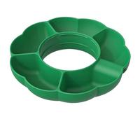 AIYoo Snack Tray for Stanley Cup 30oz,5 Silicon Compartments Tray Stanleys Accessories kit,Reusable Stanley Compatible Snack Bowl,Food Holder Accessories for Popcorn Car Movie,Green