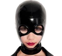 AIYOUBRS Latex Rubber Hood Mask Handmade with Zipper for Halloween Party Club Costume Dance Role Play(Size:XL-70CM)
