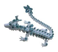Aiyoushang 3D Printed Dragon, Showing Executive Desktop Cherry Blossom Decoration, Restless Anxiety Autistic Joint Dragon (Blue, 12In)