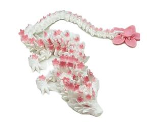 Aiyoushang 3D Printed Dragons，12-inch 3D Printed Cherry Blossom Dragon, Chinese Dragon Plush，Pink Dragon