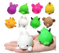 Aiyouwei 8-Piece Jumbo Mochi Squishy Toy Squishy Animals Stress Reliever Kids Party Favours (8 Normaler Stil)