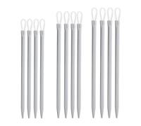 Aiyraa 12PCS Wool & Cable Needles for Knitting - Nylon Loops, Large Eye Aluminium Finishing, Sweater Tools, Tapestry Needles for Wool, Darning Needle for Sewing Up Knitting, Embroidery Sewing Needles