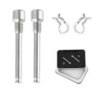 Aiyraa 2 Set M4 x 26mm Bike Disc Brake Caliper Bolts with Circlips for Threaded Hydraulic Disk Caliper (Silver), Compatible with XT XTR Models, Durable and Lightweight, Enhanced Performance for Bike