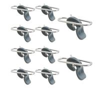 Aiyraa 50 pcs Fishing Clip Stainless Steel - stainless fishing carabiner for predatory fish changers, bait change quick-release system, 360° swivel joint against rope twist
