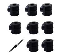 aiyraa 8-Pack Magnetic Pen Holder for Fridge & Whiteboard, Hold Pens, Pencils up to 1.3cm，Strong Adjustable Silicone Organizer for Office, Kitchen, Workshop, Classroom