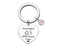aiyraa Jelly Cat Keyring for Women Cute Funny Keychain,Cat Themed Gifts Key Rings for Girls