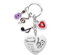 aiyraa Taylor Swift Merch Music Singer Inspirational Keyring Guitar Keyring for Music Lover Gifts, Ornament Heart Keyrings For Fans Teen Girls Daughter Women Cute Keychains