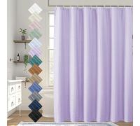 Aiyufeng Light Purple Shower Curtain for Bathroom, Embossed Textured Fabric Shower Curtain for Bathroom - Soft Cloth & Hotel Spa, Machine Washable, 72X72, Light Purple