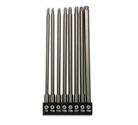aiyun 8-Piece Security Bit Set, S2 Steel Magnetic Torx Security Screwdriver Set 6 Inch Security Bits, T8-T40 (150mm Length)